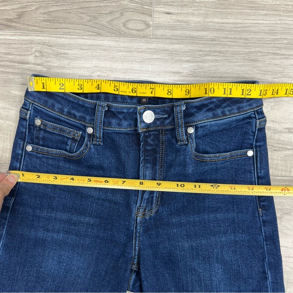 Quince Stretch High Rise Wide Leg 32” in Blue Dark Wash Size 26 - Picture 8 of 11